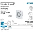thumbnail image 2 of Extractor de Aire Volteck 4", 2 of 2