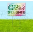 thumbnail image 1 of Ice & Snow Cbd Slushie (18" x 24") Yard Sign, Includes Metal Step Stake, 1 of 6