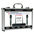 thumbnail image 7 of Boytone BT-56UM 120-Channel Dynamic Dual UHF Wireless Microphone System, Metal Cordless Mic and Base Set, Long Distance 200-240 Ft, 16 Hours Continuous Use for Concert, Studio, Party, Church, Karaoke, 7 of 7