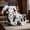 Black&grey Cow, variant on Luxury Faux Fur Throw Blanket Leopard Print, Non Shedding Double Sided Sherpa Blankets Super Soft Fluffy Thick Warm Throws Home Decor for Couch Bed Sofa Women,50"*60"Inches Snow Leopard