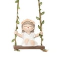 thumbnail image 2 of BiFandian Swing Garden Statue Ornament, Cute Resin Girl Figure Hanging Hammock Outdoor, Funny Garden Decor for Patio, Yard, Lawn, Landscape Tree, 2 of 6