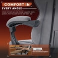 thumbnail image 6 of JONPONY Big and Tall 400LBS Gaming Chair with Foot Rest,Breathable Fabric for Home Office Desk, Ergonomic High Back Computer Chair with Headrest & Lumbar Support, Dark Grey, 6 of 9