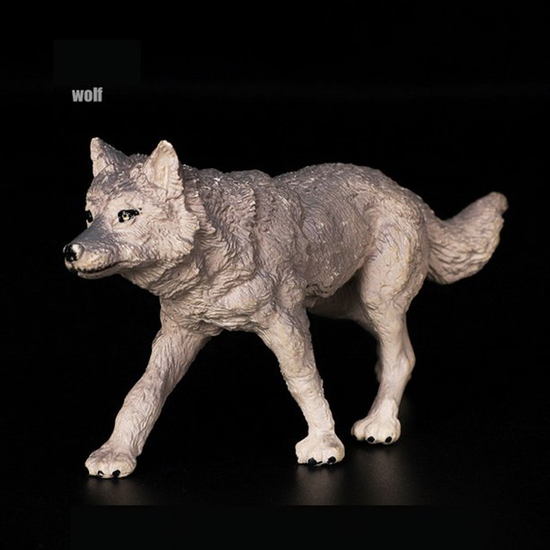 Safari Zoo Animales Figuras Juguetes, Figuras realistas de animales de la selva, Animales de plástico salvajes africanos Juego de aprendizaje educativo para niños pequeños, Niños, Niños Lobo Sailing Electrónica