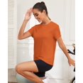 thumbnail image 4 of Camiseta de entrenamiento Keva Molly naranja UPF50+ transpirable para mujer, 4 of 6