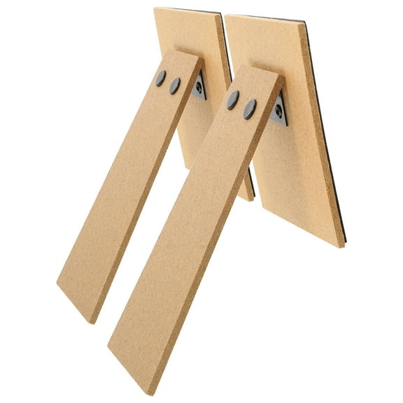 OUNONA 2 Pcs Easel Back Plate Bracket Easel Back Stand 12.50X7.00X0.50CM Khaki