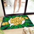 thumbnail image 5 of PureCasa Floral Floor Mats for Outdoor Indoor, Non-Slip Flock Shamrock Doormats Rubber Backing Door Mat for Bedroom Living Room, St.Patrick's Day Decor, Green, 16"x24", 1 Pack, A, Rectangle, 5 of 6