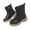 Black, variant on Bilqis Fashion Ankle Boots for Girls Faux Leather Solid Color Princess Boots Side Zipper Round Toe Soft Sole Non-slipping Shoes Casual Daily Walking Fall Winter Footwear Beige,2 Big Kids