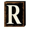thumbnail image 1 of Panneau en bois 'R' noir, 1 of 1