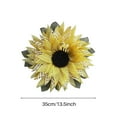 thumbnail image 2 of TureClos Bee Sunflower Wreath Artificial Hanging Wreath Ornaments Bee Day Wreath for Front Door Wedding Party Decoration, 2 of 8