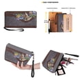 thumbnail image 3 of ZUXONGSY Rabbit Pansy Flower Print Tote Bag with Waterproof Cosmetic Bags Wallet for Women PU Leather Top Handle Satchel Set with Portable Makeup Pouch Credit Card Holder Wallet for Dating Shopping, 3 of 5