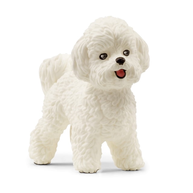 Figura de perro de juguete Schleich Farm World Bichon Frise 2023 Kids