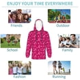 thumbnail image 5 of Picia Breast Cancer Awareness6 Pattern Youth Hoodie - Warm Pullover Sweatshirt with Kangaroo Pocket, Ideal for Boys and Girls-Large, 5 of 6