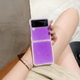 thumbnail image 1 of Glitter Phone Case Compatible With Samsung Galaxy Z Flip 4, Hard Pc Slim Shockproof Protective Cover, 1 of 5