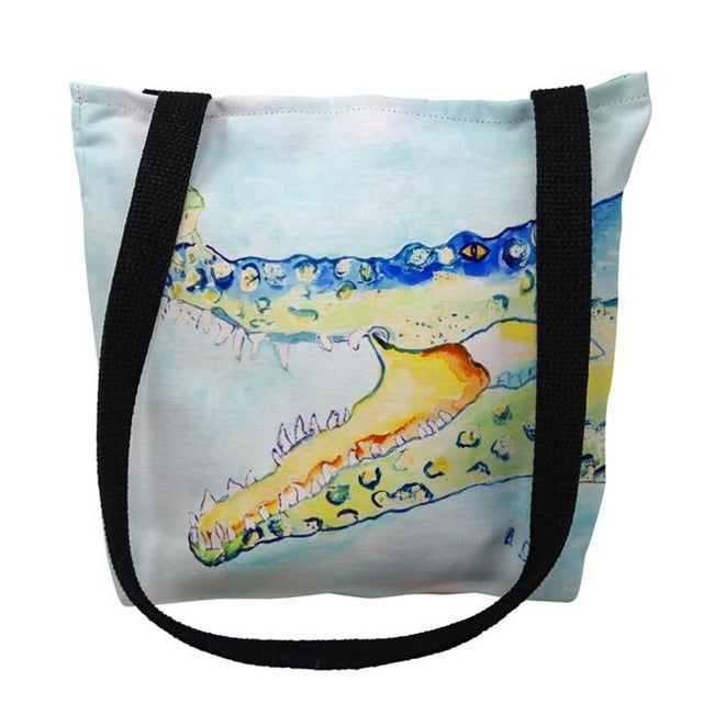 Betsy Drake TY1004S 13 x 13 in. Crocodile & Frog Small Tote Bag