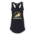 thumbnail image 2 of Wild Bobby All Star Cheerleading Megaphone Girl Sports Women Racerback Tank Top, Black, Small, 2 of 5
