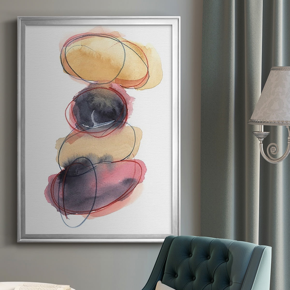 Balancing Act II Premium Framed Print, in Gold, Black, or Silver - Ready to Hang