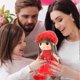 thumbnail image 2 of Soft rag dolls, rag dolls, baby dolls, dolls with hair, 45 cm, beautiful dolls, rag dolls, plush stuffed animals, red, 2 of 5