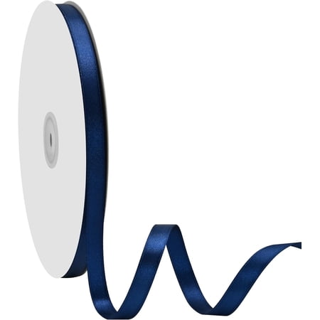 3/8 inch Wide 100 Yards Double Face Navy Blue Satin Ribbon Fabric Ribbon for Gift Wrapping Very Suitable for Weddings Decoration Bouquet Balloons Arts Craft Sewing Hair Bow Invitation 3/8 inch Wide 100 Yards Double Face Navy Blue Satin Ribbon Fabric Ribbon for Gift Wrapping Very Suitable for Weddings Decoration Bouquet Balloons Arts Craft Sewing Hair Bow Invitation