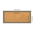 thumbnail image 2 of Amanti Art Natural Cork Board Wood Framed Parisian Silver Bulletin Board 32 in. x 14 in., 2 of 7