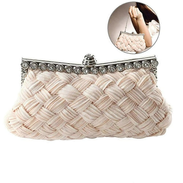 Formal Clutch Women Evening Clutch Bridal Clutch Elegant Style Family Reunion Birthday Banquet 8.7×5.5×1.2in 1Pcs