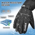 thumbnail image 6 of REDESS Men's Winter Gloves with Waterproof Touchscreen for Outdoor Sprots Ski Snowboard ,Black, 6 of 7