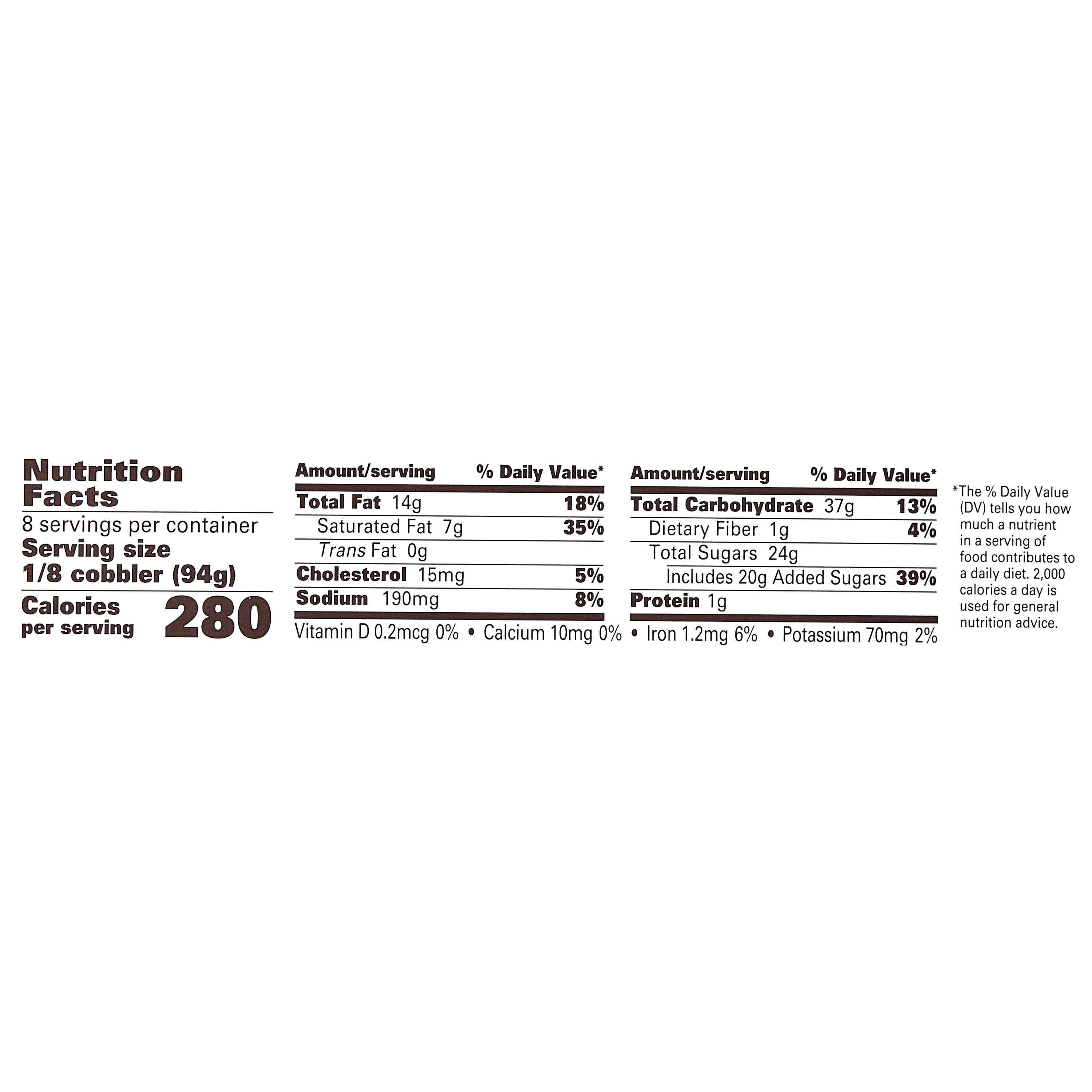 Patti Labelle Peach Apple Cobbler, Flaky and Fruity, Baked, 31oz (Refrigerated)
