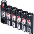 thumbnail image 2 of TRAHOO-by Powerpax Slimline AA (2 Pack) Battery Storage Caddy, Black, Holds 6 Batteries (Not Included), 2 of 4