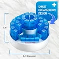 thumbnail image 4 of MEDca Monthly Pill Box - Smart Prescription Organization with 31 Compartments, Blue, 4 of 10