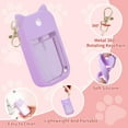 thumbnail image 5 of 3 Pcs Silicone Case Compatible with Touchland Hand Sanitizer Spray Power Mist and Glow Mist 1FL. OZ., Portable Keychain Protective Case with Cute Ears, Hand Sanitizer Spray Accessory, 5 of 7
