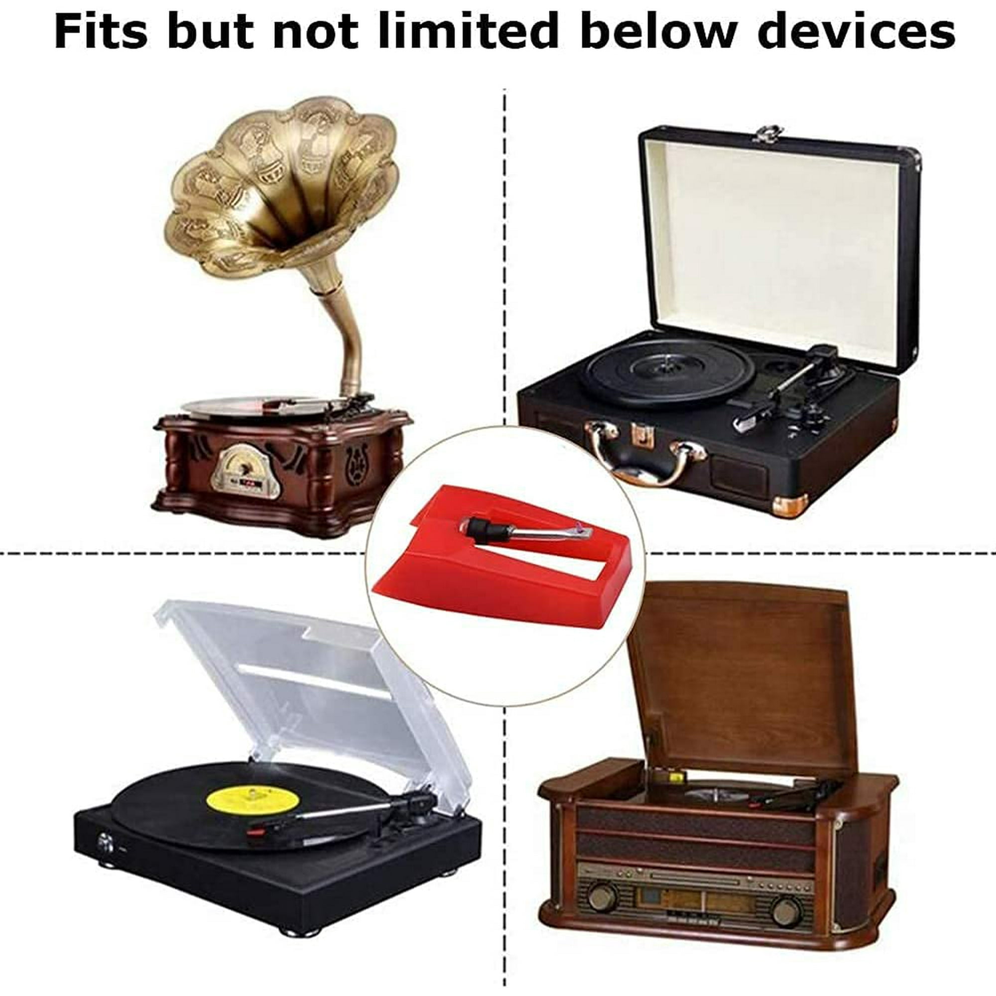 Aiguille Tourne Disque LIUJZZJ 4 Pièces Tourne Disque Aiguilles Tourne Tete De Lecture Platine Vinyle