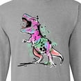 thumbnail image 4 of Inktastic Graffiti Paint Splatter T-rex Long Sleeve T-Shirt, 4 of 5