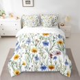thumbnail image 2 of Erosebridal Rustic Groovy Bedding Sets Queen Size, Daisy Flower Comforter Sets with Sheets, Botanical Room Decor, 7pcs, 2 of 5