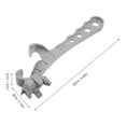 thumbnail image 2 of Hemoton Aluminum Drum Wrench Buckets Lid Remover Multi-Function Barrel Opener Tool Metal Can Opener Portable Barrel Wrench for Oil Paint Buckets, 2 of 8