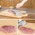 thumbnail image 4 of Double Sided Meat Hammer with Long Handle Tenderizer Tool Make Meat Tenderer and More Delicious for Hanging Ergonomic Handle Suitable for Chicken, Steak, and Beef, 4 of 7