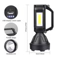 thumbnail image 3 of linterna LED COB brillante que se puede cargar con energía solar., 3 of 5