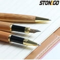 thumbnail image 5 of STONEGO Classic Luxury Wooden Fountain Pen - 0.5mm Signature Fountain Pen with Elegant Wooden Design - Perfect for Gift Giving, Professional Office Writing and Decorative Desktop Accessories, 5 of 7