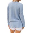 thumbnail image 4 of Chemise à Manches Longues avec Poche et Ourlet Fendu sur le Côté pour Femmes, 4 of 7