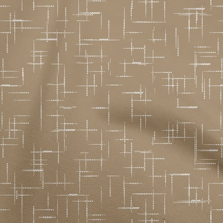 oneOone Viscose Jersey Brown Fabric Abstract Sewing Fabric By The Yard Printed Diy Clothing Sewing Supplies 60 Inch Wide