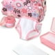 thumbnail image 4 of Melissa & Doug Doll Feeding and Changing Accessories - Bib, Bag, Diaper, Wipes, Utensils, Bottles - Mine To Love Baby Doll Diaper Bag, Baby Doll Accessories For Kids Ages 3+,Pink, 4 of 5