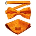 thumbnail image 3 of Conjunto de pajarita Barry.Wang, seda de cachemir naranja, 12 x 6 cm, 3 of 5