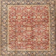 thumbnail image 1 of Ahgly Company Indoor Square Traditional Brown Persian Area Rugs, 6' Square, 1 of 6