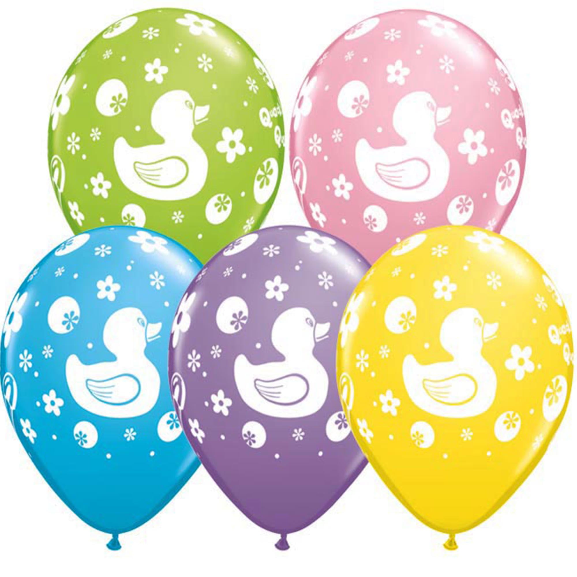 11/" Rubber Duckie Latex Balloons 50 Count