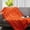 Orange, variant on Cheer Collection Faux Fur Throw Blanket 108" x 88", Maroon