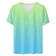 thumbnail image 4 of Womens T-Shirts Sevevn Women's Oversized V-Neck Short Sleeved Solid Summer Base Shirt Sports T-Shirt, 4 of 5