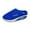 A Blue, variant on Wovix Summer Slipper For Women Comfy Closed Toe Walking Sandals Cushion Soft Sole Plaid Classic Casual Non- Shoes Daily Wear Black 36