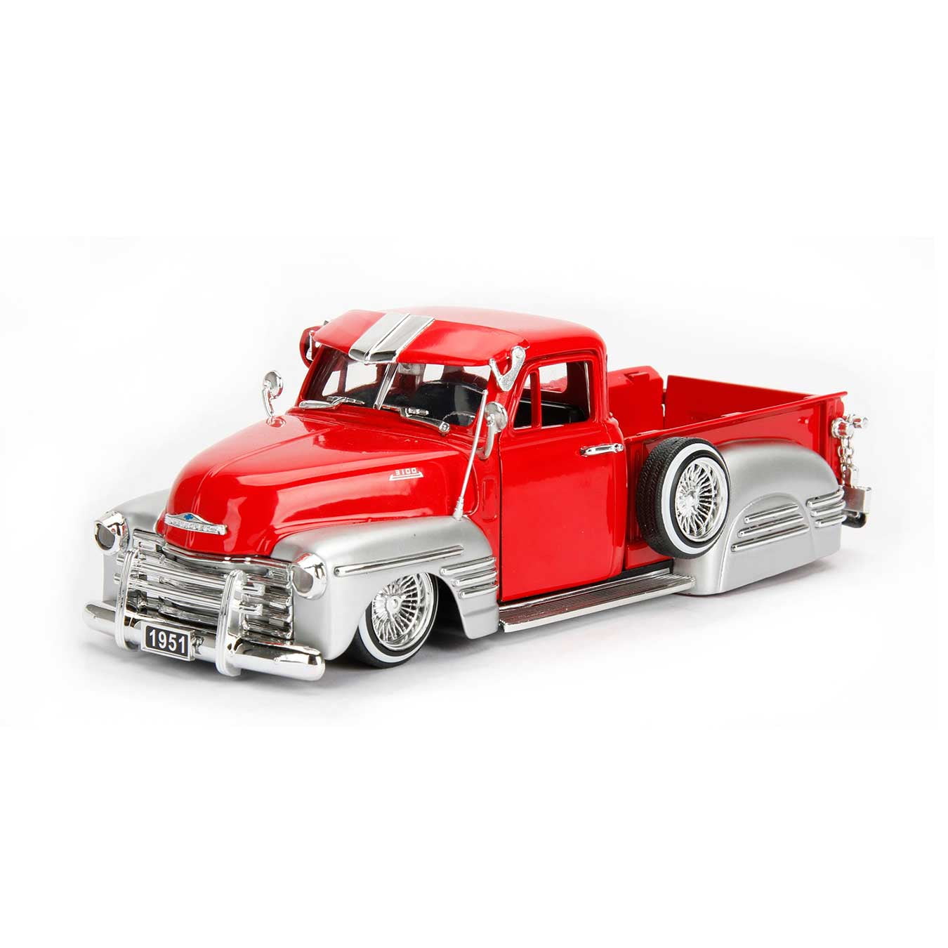 Jada Toys '51 CHEVY PICKUP 1/24 ローライダー 1951 Chevrolet Pickup Lowrider Two-Tone (Silver/White