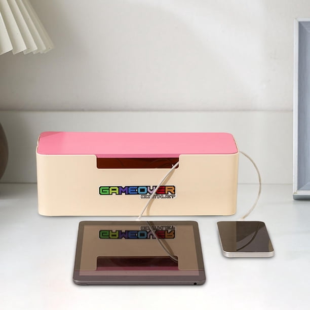 Caja de gestión de cables, organizador de cables de alimentación, organizador de cables decorativo para electrodomésticos de cocina y ordenadores. como la leche