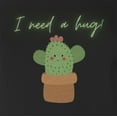 thumbnail image 2 of 9 Crowns Tees Unisex Catus Need Hug Funny T-shirt (Juniors Black, X-Small), 2 of 3