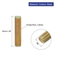 thumbnail image 2 of Uxcell 30 Pack Fully Threaded Rod, M8-1.25x35mm Carbon Steel Long Thread Screw, 2 of 6