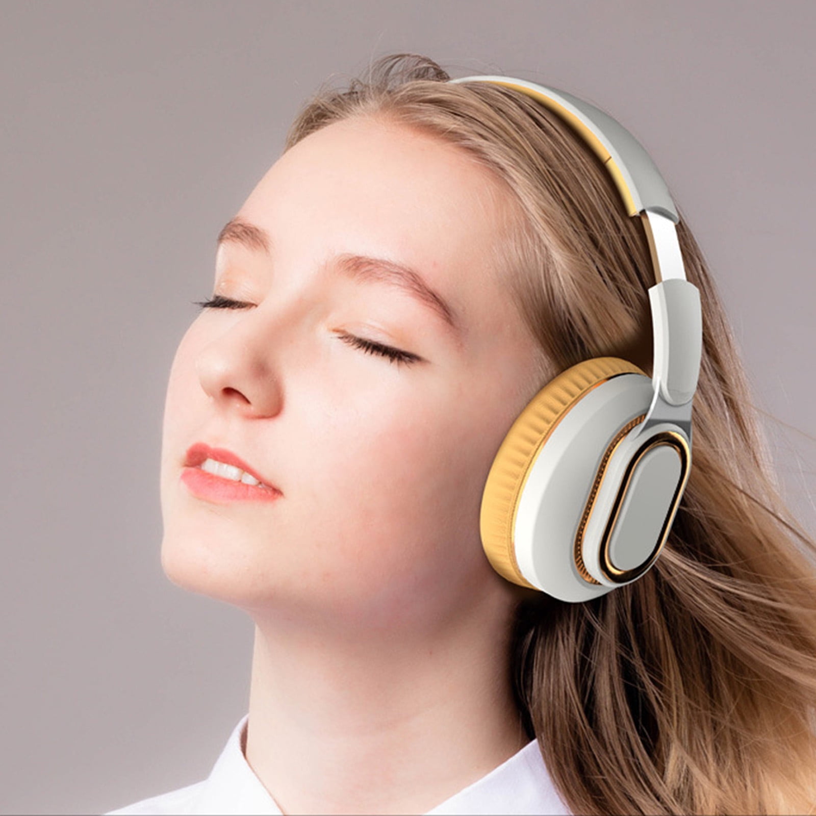Active Noise Cancelling Headphones Bluetooth Headphones Wireless Headphones Over Ear with Microphone Deep Bass, Comfortable Protein Earpads, 30 Hours Playtime for Travel/Work,Gray